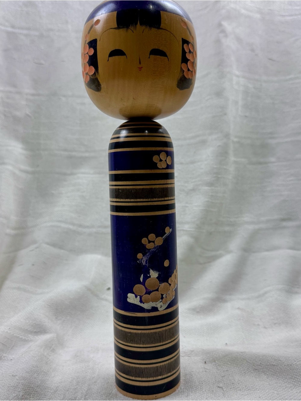 Vintage Japanese Kokeshi Doll By Katsumi Sasaki Shungata Style Folk Art